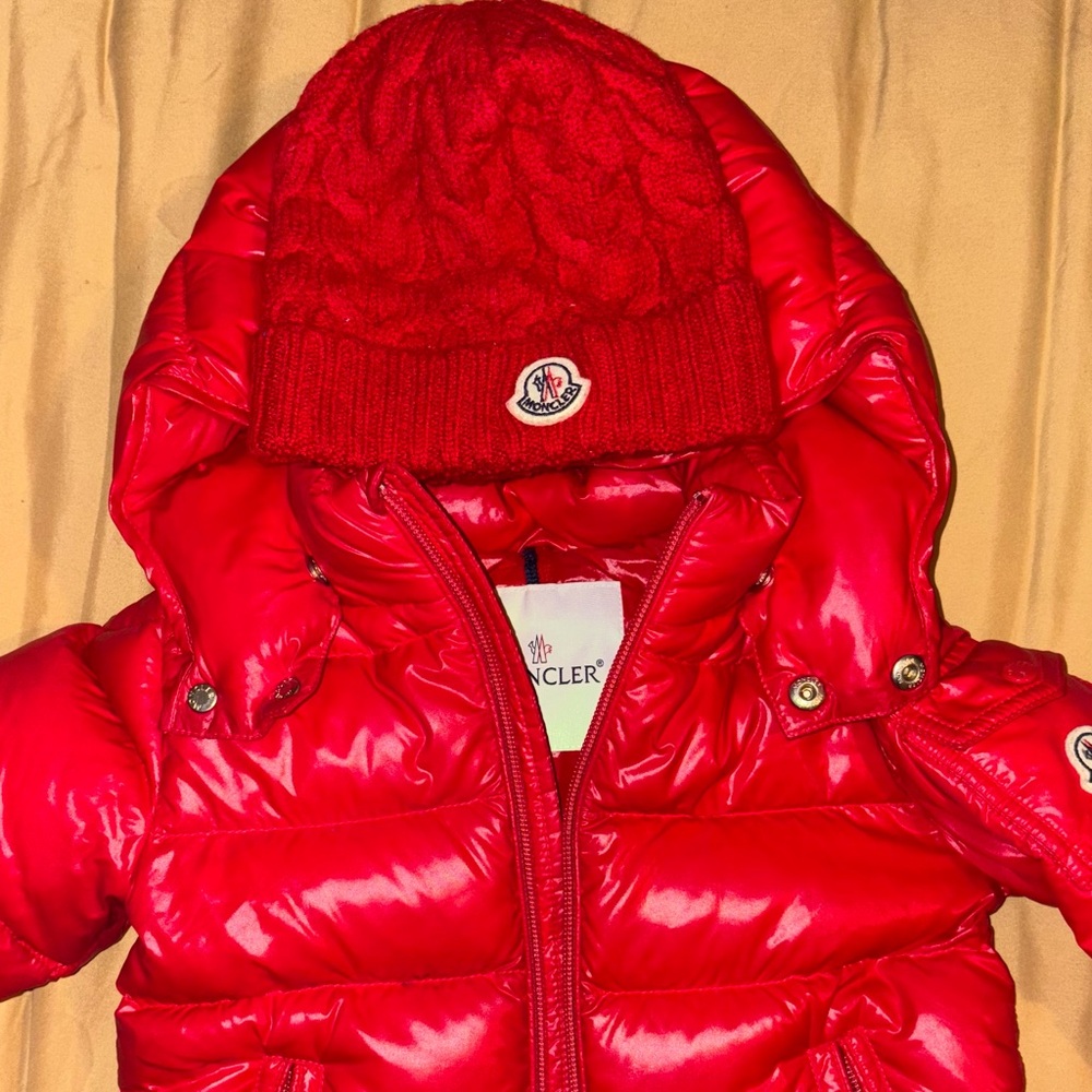 Moncler Red Comic Print Jacket